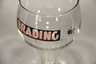 L005683 BEER GLASS / Vintage Brading Brewery / Canada / Ontario / Chalice Glass 5