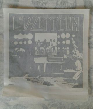Led Zeppelin Vintage Iron On Transfer X10 038