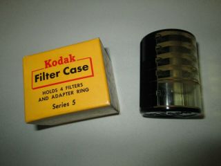 Vintage Kodak Filter Case Holds 4 Filters And Adapter Ring Series 5