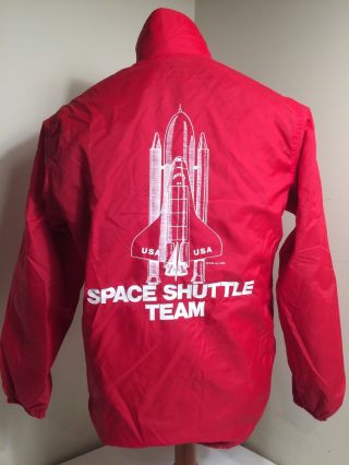 Vintage Space Shuttle Team Nylon Jacket Women 