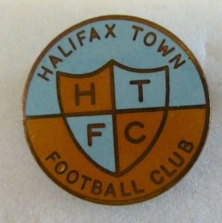 Halifax Town Football Enamel Pin Badge Old/vintage