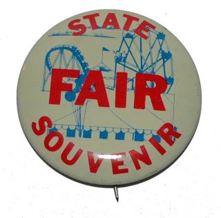Vintage Minnesota State Fair Souvenir Pinback Button 2
