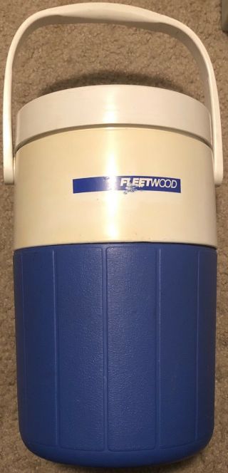 Vintage Coleman Blue/white 1 Gallon Water Cooler Jug With Handles 5596