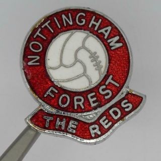 Vintage Nottingham Forest Football Club Pin Badge The Reds