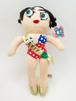 Vintage 1990 Betty Boop Plush Doll Toy Wonder Women Ace Tag 12 " With Tag