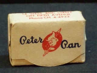 Vintage Sugar Cube Peter Pan Restaurant York City Nyc Old Ny Piper