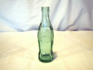 Vintage Coca Cola Bottle Green Glass 6 Oz Los Angeles,  Calif