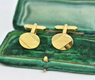 Vintage Gold Cufflinks With An Art Deco Design Peaky Blinders Style B7