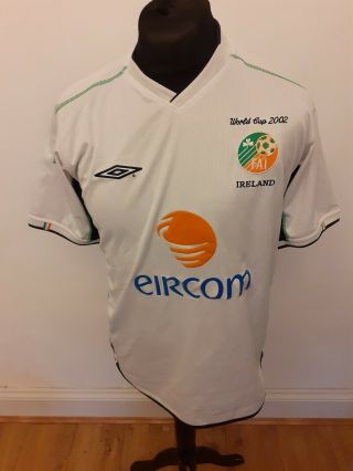 Republic Of Ireland 2002 World Cup Vintage Football Jersey Medium Shirt