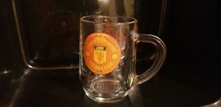 Vintage Manchester United 1993 - 94 1/2 Pint Glass Old Style Club Crest