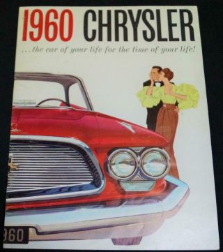1960 Chrysler Automobile Car Advertising Sales Brochure Guide Vintage