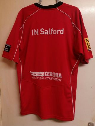 Adults Vintage Kooga Salford City Reds 2010 Home Rugby Shirt Medium 5