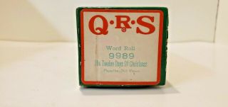 Vintage Qrs Piano Word Roll " The Twelve Days Of Christmas " Watson 9989