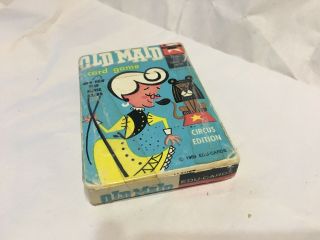 Old Maid Circus Edition Vintage Playing Card Game 1959 Edu - Cards
