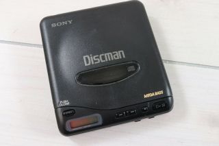 Vintage Sony Discman Mega Bass Mdl D - 11 Compact Disc Player Japan Parts Repair