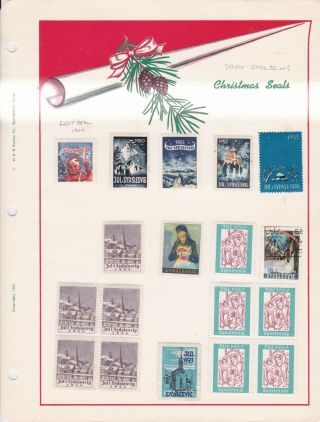 South Schleswig Vintage Christmas Seals Tuberculosis Stamps Ref 13069