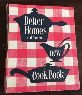 Vtg Better Homes And Gardens Cookbook 5 Ring Bound 1953 1st Ed.  7th Printing
