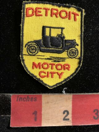 Vintage Motor City Detroit Michigan Patch - Car / Auto Manufacturing 91n9