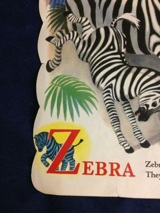 At the Zoo Picture Book,  Illus.  George Trimmer; Merrill (Vtg.  1949) VG PB 190417 3