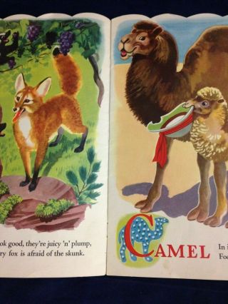 At the Zoo Picture Book,  Illus.  George Trimmer; Merrill (Vtg.  1949) VG PB 190417 4