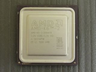 Amd Amd - K6 - 2/300afr 300mhz Vintage 321 - Pin Ceramic Pga Cpu Processor