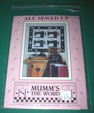 Vintage " All Sewed Up " Quilt Pattern By Debbie Mumm - Mumm 