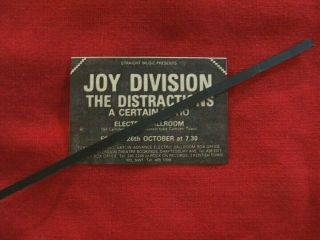 1979 Vintage Joy Division Timeline Advert Electric Ballroom Oct 26th