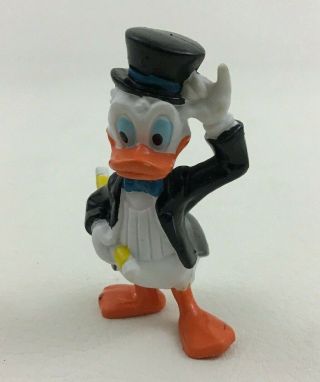 Donald Duck Top Hat Cane Suit Toy Figure Pvc Topper Disney Applause Vintage 80s