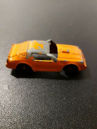 Vintage Tootsie Toy Orange Pontiac FireBird Fire Bird Die Cast Metal Car USA 4