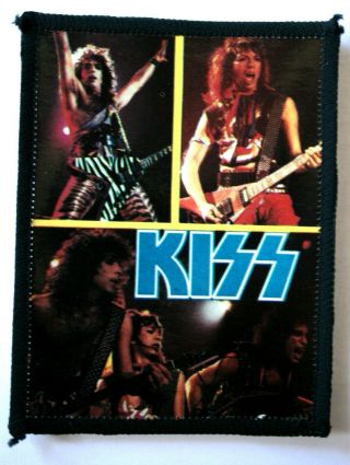 Kiss - Old Og Vtg 1980`s Photo Card Patch (not Shirt Badge Lp Cd Vinyl)