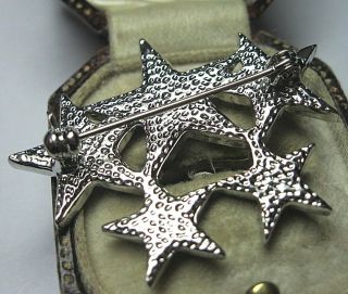 Vintage Art Deco style Jewellery Crystal Rhinestone Sparkly STAR Pin BROOCH 4