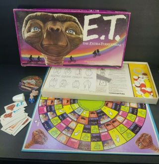 Vintage " E.  T.  The Extraterrestrial " Board Game - Parker 157 - 1982 - Nearly Complete