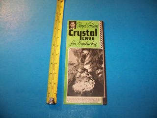Floyd Collins Crystal Cave In Kentucky Vintage Pamphlet / Brochure