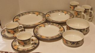 Vtg Mikasa Intaglio Garden Harvest Fruit Rim Cac29 Plates Bowls Mugs Choice - Euc