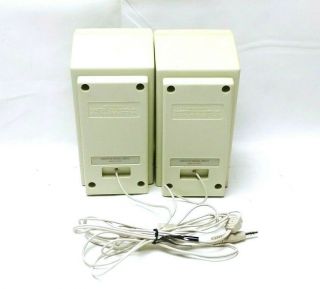 Vintage Gaming Creative Labs Sound Blaster SBS10 Stereo Computer Speakers White 2