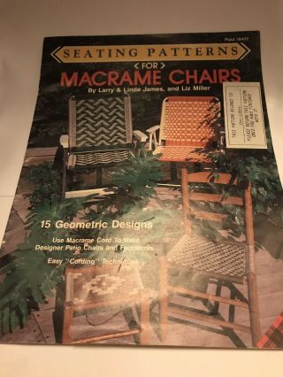 Vintage Macrame Lawn Chair Pattern Book