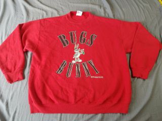 1992 Vintage Bugs Bunny Warner Bros.  Adult Xl Sweatshirt Sweater Loony Tunes