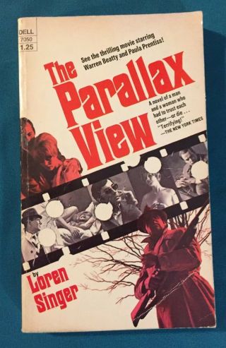 The Parallax View By Loren Singer Dell 7050 Vintage Movie Tie In Cover