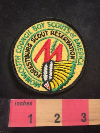 Vtg Monmouth Council Forestburg Scout Reservation Bsa Boy Scouts Patch 80xe
