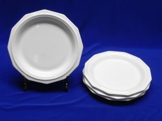 Set Of 4 Vintage Pfaltzgraff Heritage White Salad Plates 7 - 1/8 "