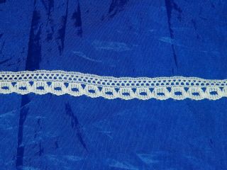 Vintage Ivory Lace 20 Yards 1/2 Inch Cream Off White 18550