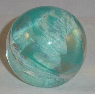 Caithness Glass Misty Blue Paperweight Vintage/retro Collectable Glassware
