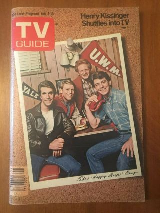1978 Vintage Happy Days Tv Guide - No Mailing Label -