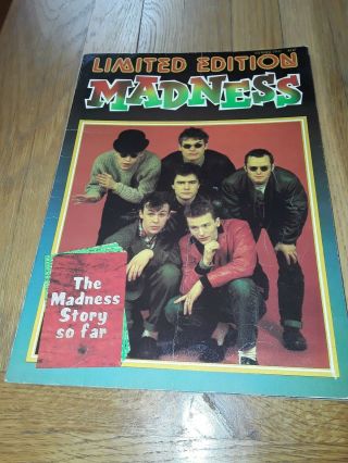 Vintage 1980 Madness The Story So Far Book Booklet Ska 2 Two Tone Pin Badges