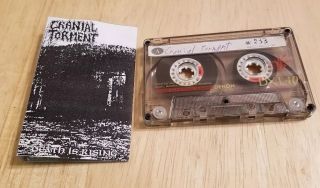 Vintage Death Metal Demo Promo Cassette Tape Brutal Cranial Torment Is Rising Cs