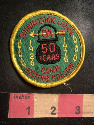 Vtg 1976 Order Of Arrow Camp Baiting Hollow Shinnecock Lodge Oa Bsa Patch 93xa