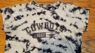 Dallas Cowboys Tie Dye T - Shirt Vintage Looking Est.  1960 100 Cotton Nfl Size L