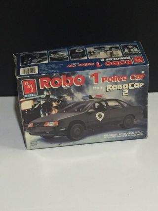 Vintage 1990 Amt/ertl Robo 1 Police Car From Robo Cop 2 Model Kit