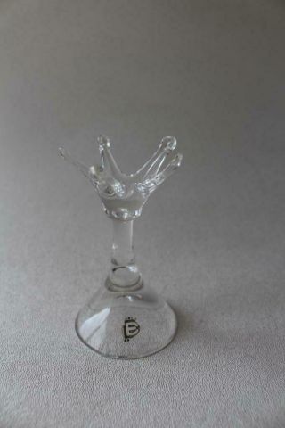 Vintage Dartington Glass Frank Thrower Design Ring Tree