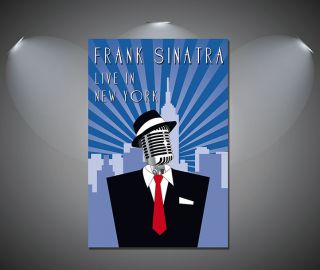 Frank Sinatra Vintage Art Deco Poster - A1,  A2,  A3,  A4 Sizes